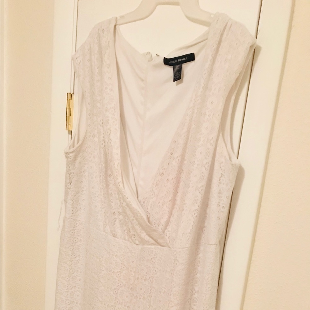 All white lace jumper